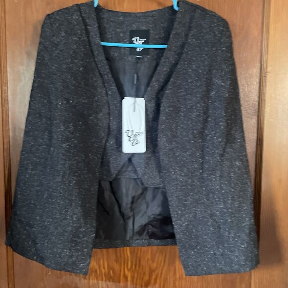 Vero Moda Cloak Vest in Dark Grey Cropped Attached Vest NWT 165 / 84a Small - Picture 6 of 7